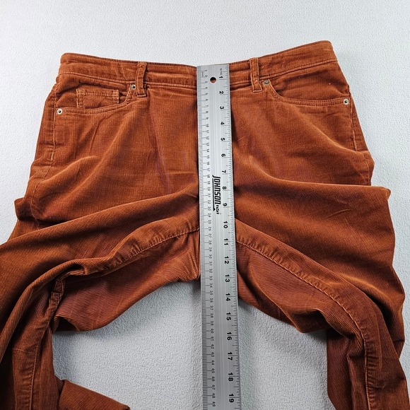 Women's Brown Corduroy Pants Size 12 Bootcut Flare Vintage Y2K Casual Trousers - Picture 4 of 14